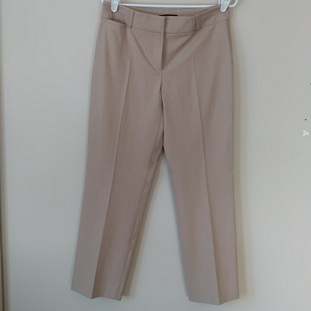 Talbots Stretch Viscose Blend Dress Pants 6 Khaki Tan